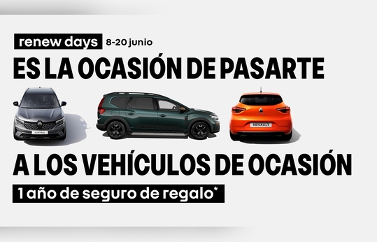 Renew Days: ocasión para cambiar de coche